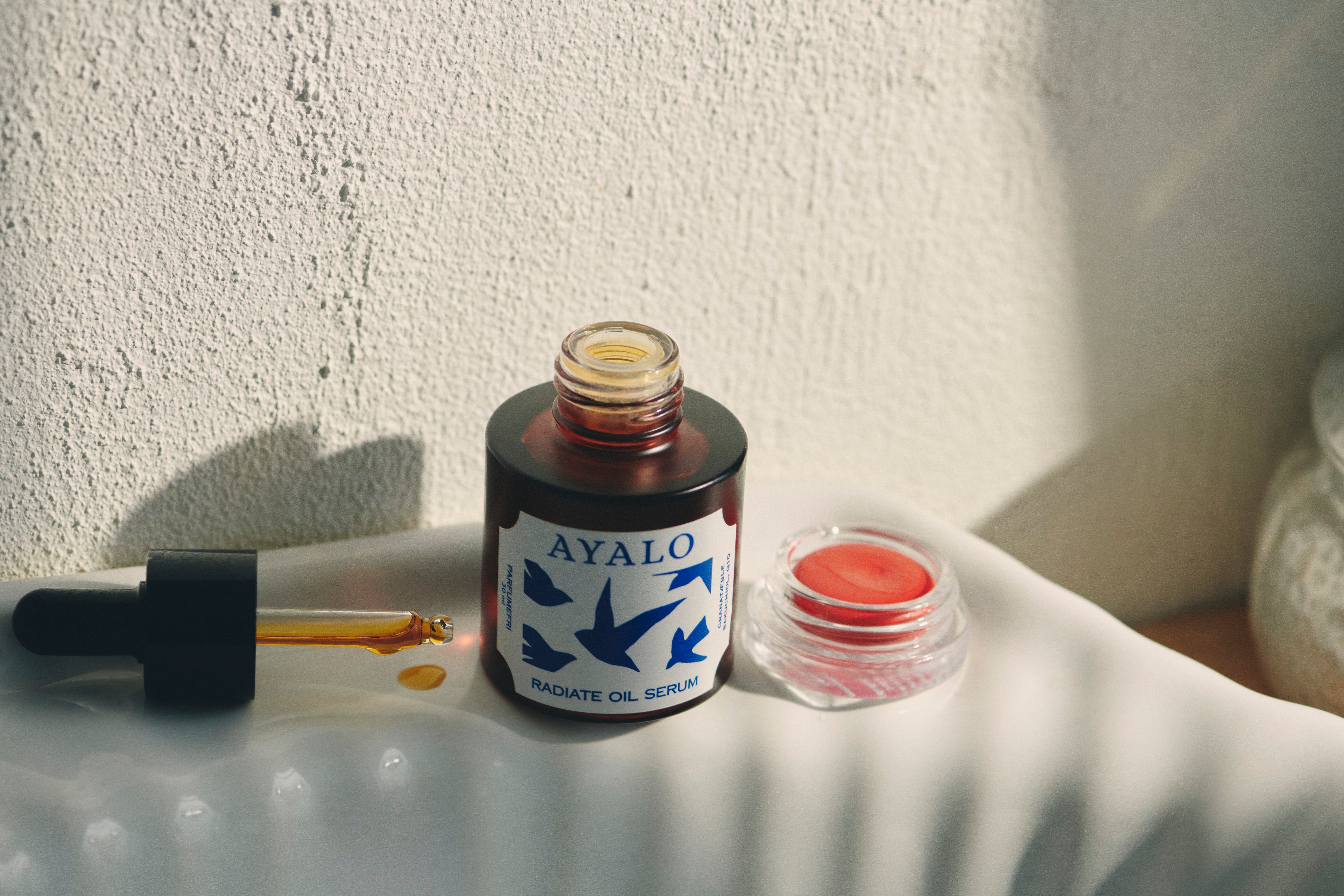 ayalo radiate oil serum flaske uden låg_blush